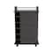 Tuhome Dukat Bar Cart, Two Shelves, Six Built-in Wine Rack, Four Casters, Espresso MLV4443 - alternate 7